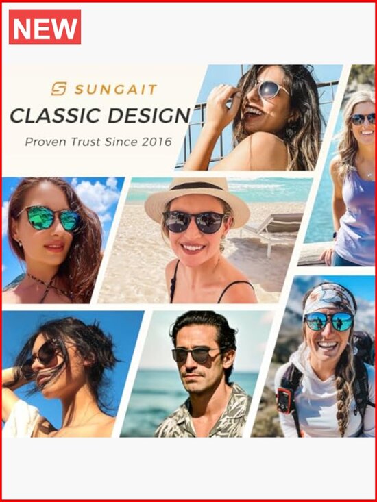 Premium Round Sunglasses with Polarized UV400 Lenses, Keyhole Nose Bridge, TR90 main image 7